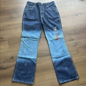 Power Puff Girls 2002 Vintage Embroidered Blue Women’s Jeans !! Size 16
